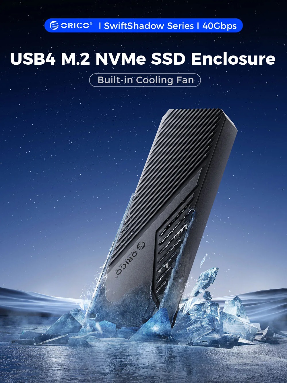 Orico-アルミニウム外部ハウジング,冷却ファン付き,外部 - 8Tb M2 Nvme Ssd のレビューと価格