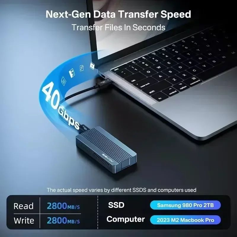 ACASIS 40Gbps M.2 NVMe SSD エンク - 8Tb M2 Nvme Ssd のレビューと価格